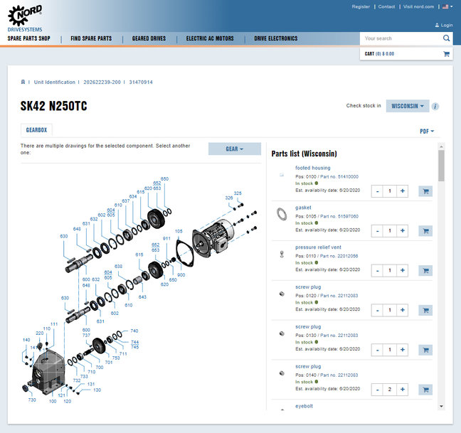 NORD Launches Online Spare Parts Shop